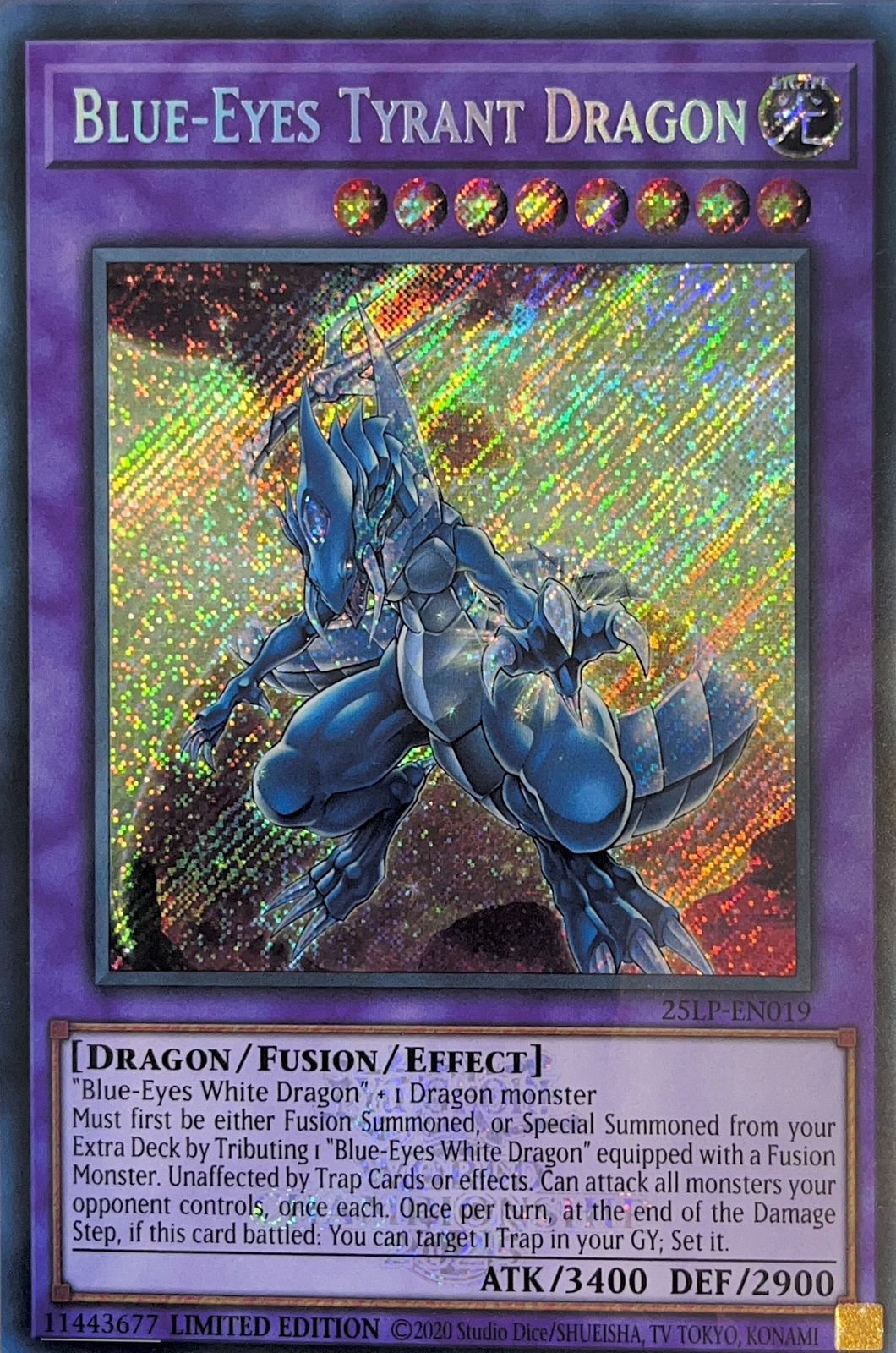 Blue-Eyes Tyrant Dragon - 25LP-EN019 - Secret Rare 1