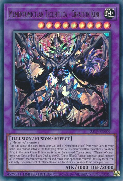 Mementomictlan Tecuhtlica - Creation King - 25LP-EN009 - Ultra Rare 1