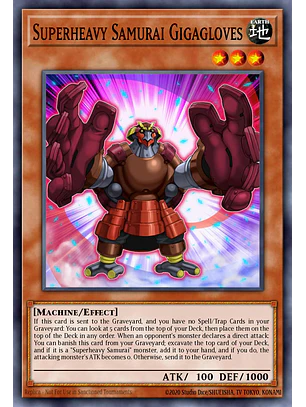 Superheavy Samurai Gigagloves - SP17-EN010 - Common