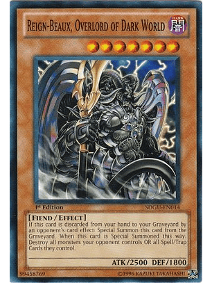 Reign-Beaux, Overlord of Dark World - SDGU-EN014 - Common