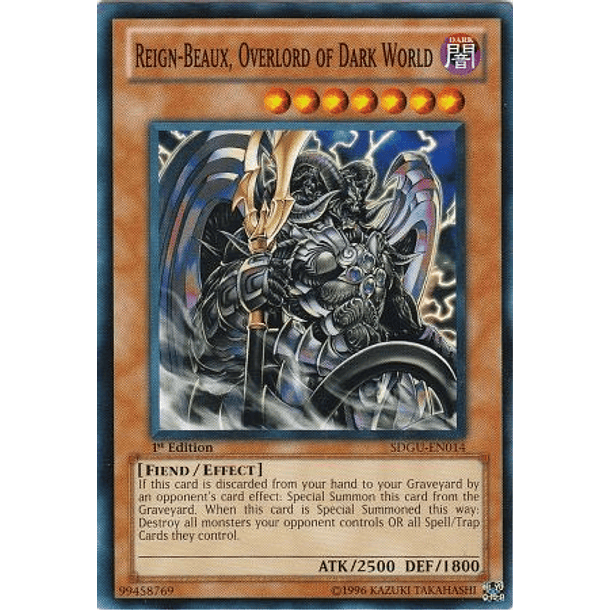 Reign-Beaux, Overlord of Dark World - SDGU-EN014 - Common