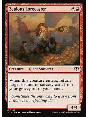 Zealous Lorecaster - SOS-137 - Common