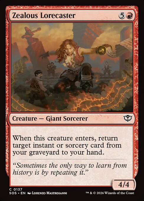 Zealous Lorecaster - SOS-137 - Common 1
