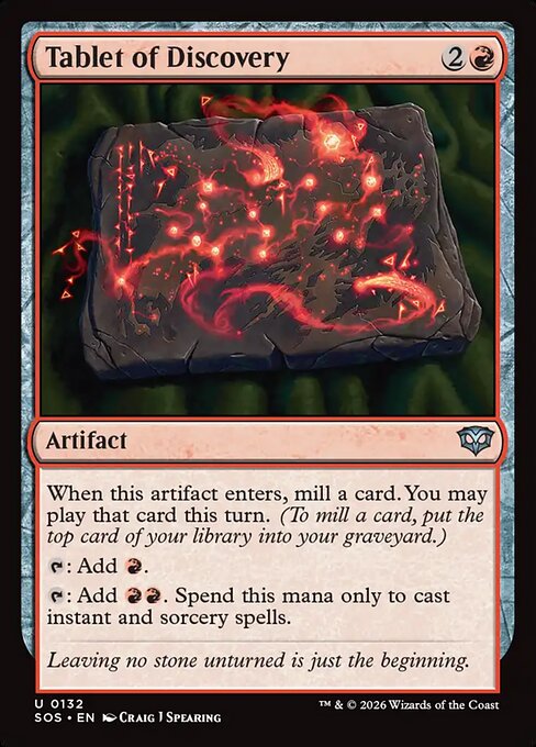 Tablet of Discovery - SOS-132 - Uncommon 1