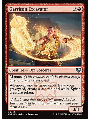 Garrison Excavator - SOS-116 - Uncommon