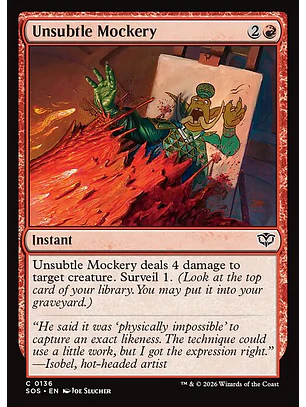 Unsubtle Mockery - SOS-136 - Common