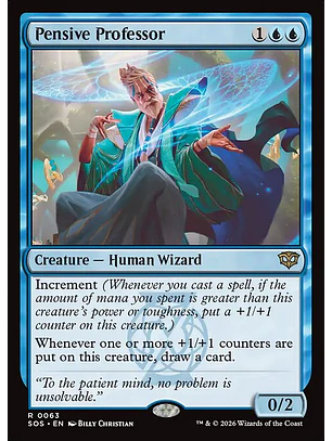 Pensive Professor - SOS-63 - Rare