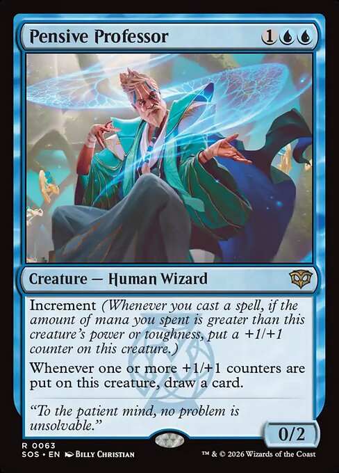 Pensive Professor - SOS-063 - Rare 1