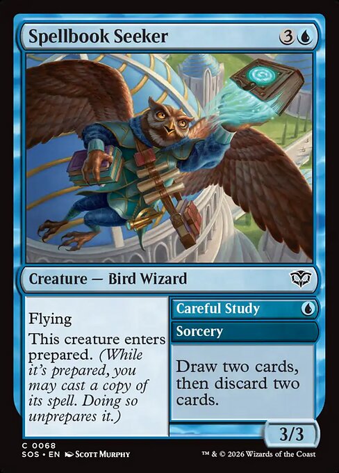Spellbook Seeker // Careful Study - SOS-068 - Common 1