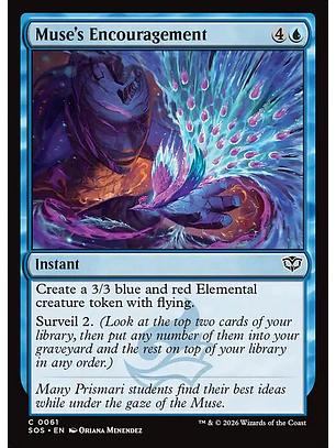 Muse's Encouragement - SOS-61-F - Common - Foil