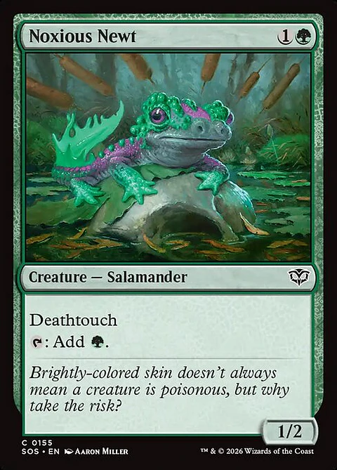 Noxious Newt - SOS-155-F - Common - Foil