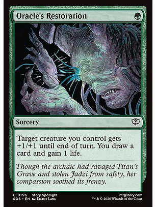 Oracle's Restoration - SOS-156-F - Common - Foil