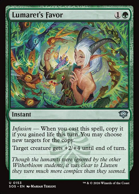 Lumaret's Favor - SOS-153-F - Uncommon - Foil 1