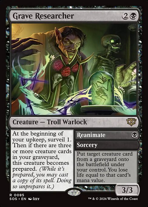 Grave Researcher // Reanimate - SOS-85 - Rare 1
