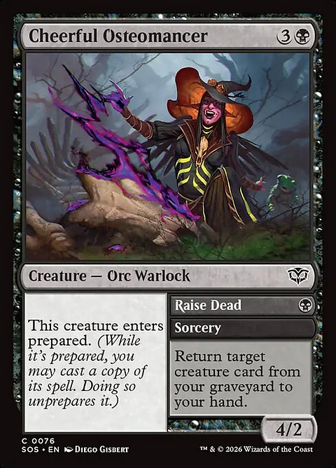 Cheerful Osteomancer // Raise Dead - SOS-76 - Common