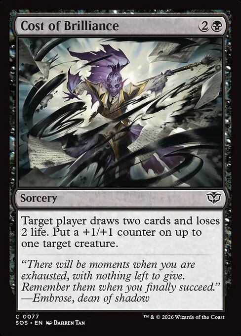Cost of Brilliance - SOS-0077 - Common 1
