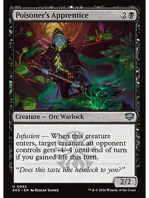 Poisoner's Apprentice - SOS-0092 - Uncommon