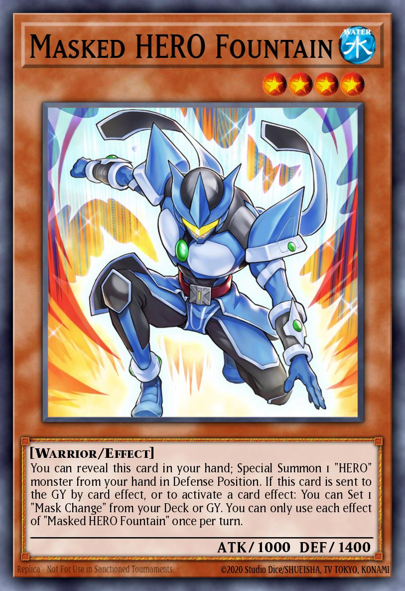 Masked HERO Fountain - BLGG-EN029 - Secret Rare 1