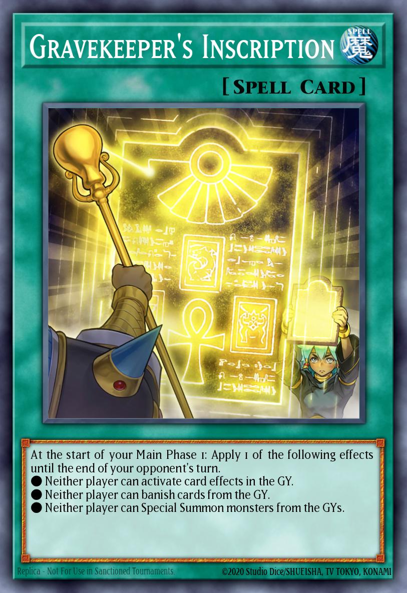 Gravekeeper's Inscription - BLGG-EN121 - Ultra Rare 1