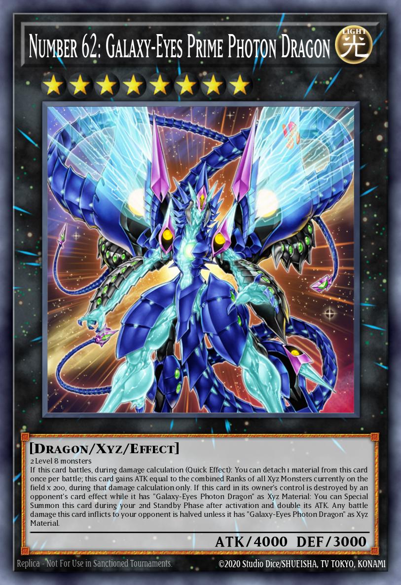 Number 62: Galaxy-Eyes Prime Photon Dragon (extended art) - BLGG-EN140 - Ultra Rare 1