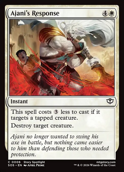 Ajani's Response - SOS-0006-F - Common - Foil 1