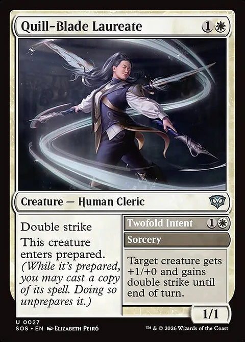 Quill-Blade Laureate // Twofold Intent - SOS-0027 - Uncommon