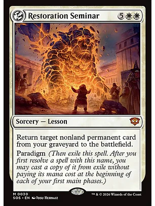 Restoration Seminar - SOS-0030 - Mythic