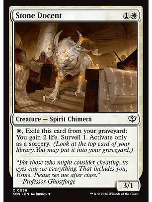 Stone Docent - SOS-0036-F - Common - Foil