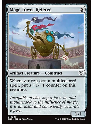 Mage Tower Referee - SOS-0249-F - Common - Foil