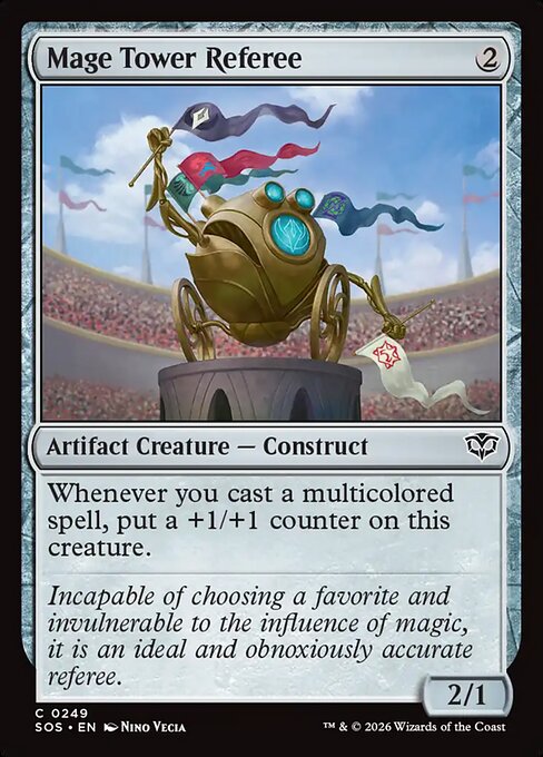 Mage Tower Referee - SOS-0249-F - Common - Foil 1