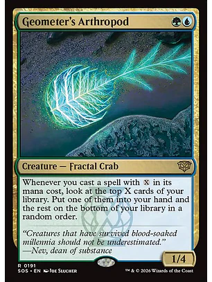 Geometer's Arthropod - SOS-0191 - Rare