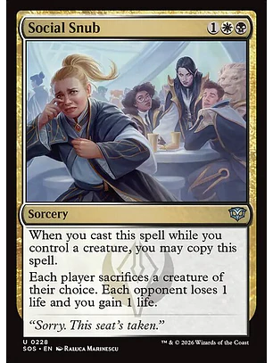 Social Snub - SOS-0228 - Uncommon