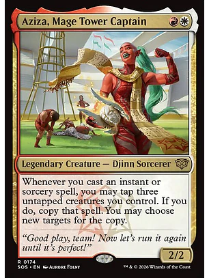Aziza, Mage Tower Captain - SOS-0174 - Rare