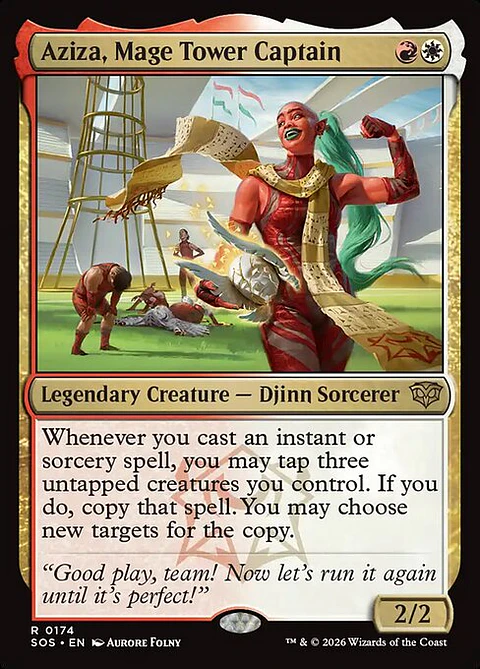 Aziza, Mage Tower Captain - SOS-0174 - Rare