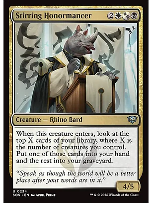 Stirring Honormancer - SOS-0234 - Uncommon