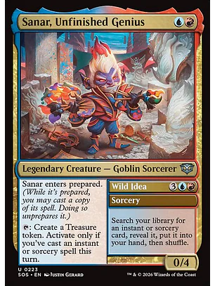 Sanar, Unfinished Genius // Wild Idea - SOS-0223 - Uncommon