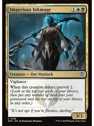 Imperious Inkmage - SOS-0195-F - Common - Foil