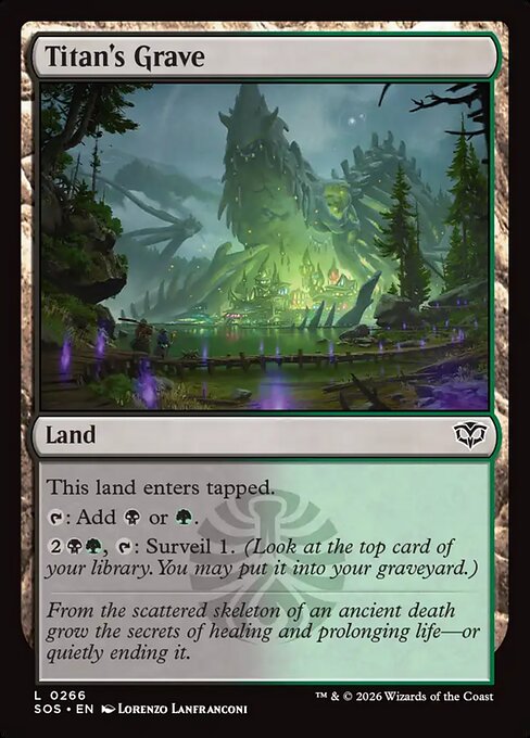 Titan's Grave - SOS-0266-F - Common - Foil 1