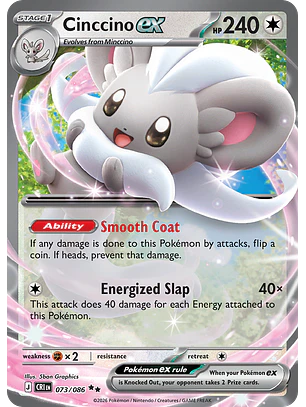 Cinccino ex - CRI-073-H - Double Rare