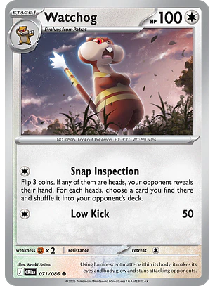 Watchog - CRI-071-RH - Common Reverse Holo