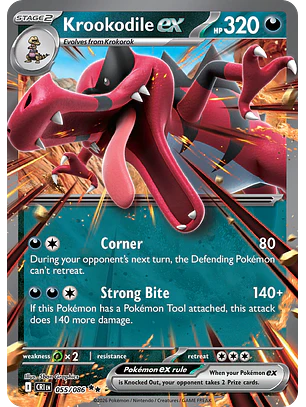 Krookodile ex - CRI-055-H - Double Rare