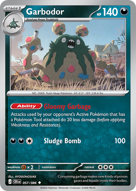Garbodor - CRI-057 - Uncommon