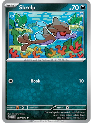 Skrelp - CRI-058-RH - Common Reverse Holo