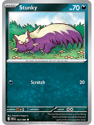 Stunky - CRI-053-RH - Common Reverse Holo