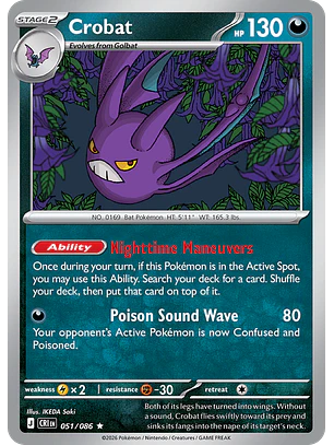 Crobat - CRI-051-H - Rare