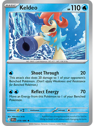 Keldeo - CRI-019-H - Rare