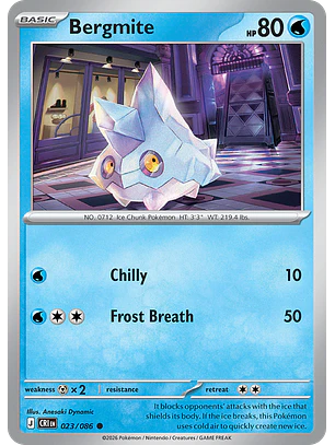 Bergmite - CRI-023-RH - Common Reverse Holo