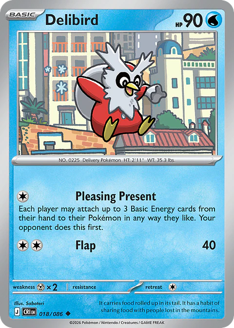 Delibird - CRI-018 - Uncommon