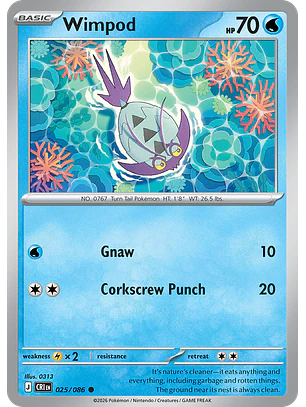 Wimpod - CRI-025-RH - Common Reverse Holo