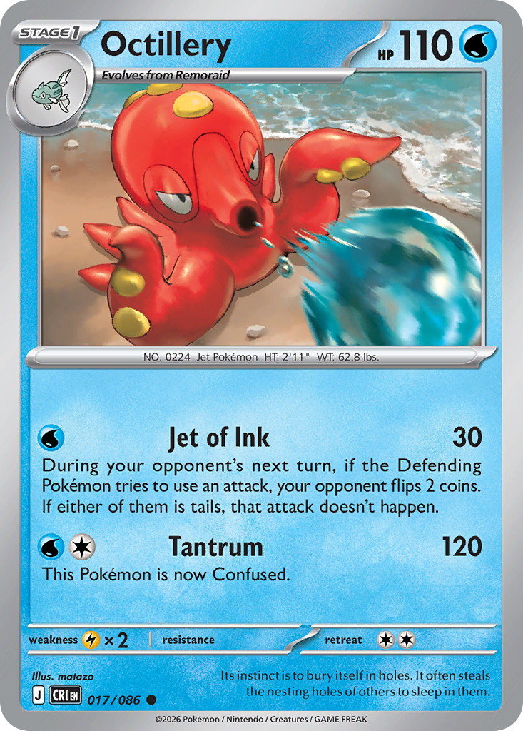 Octillery - CRI-017 - Common 1